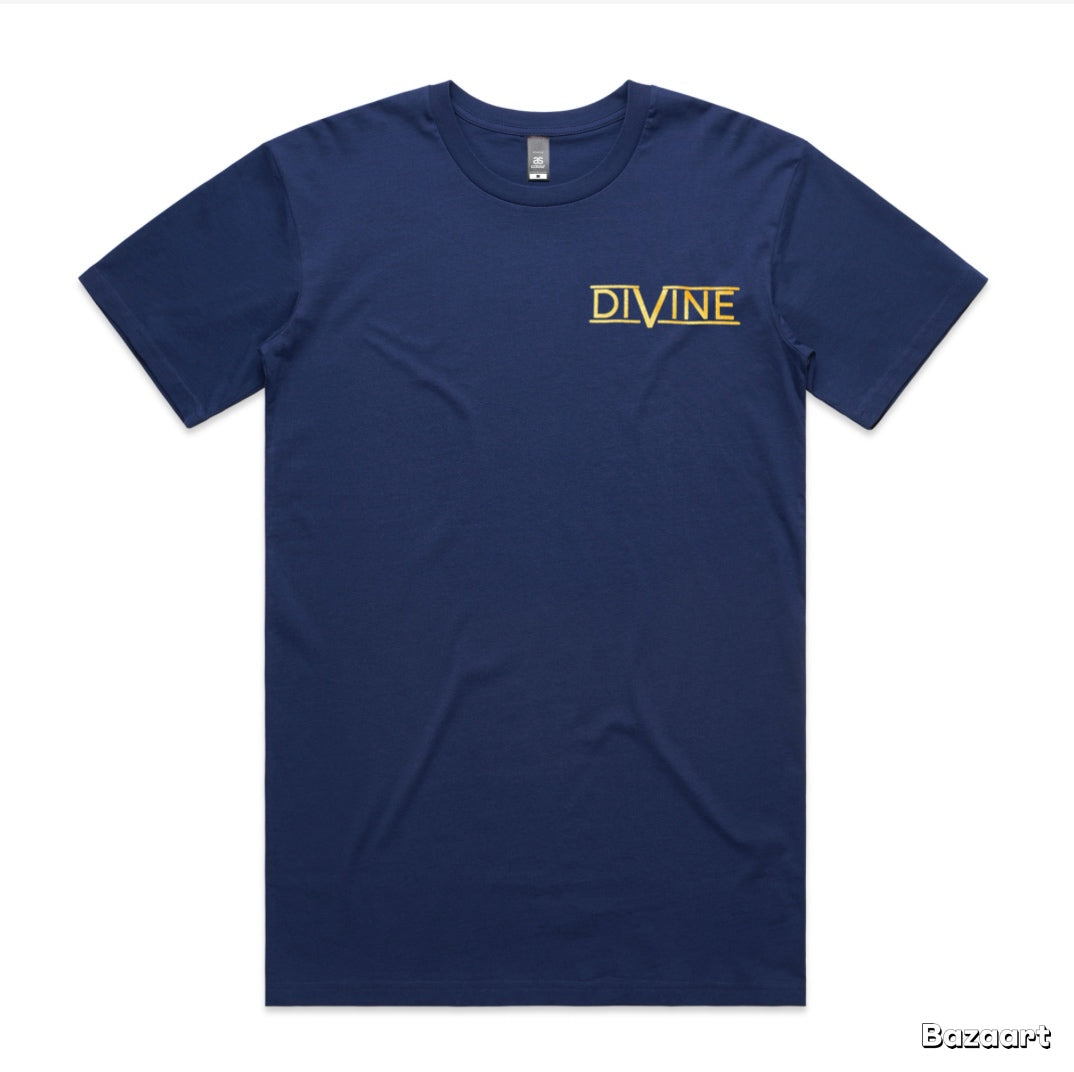 Divine Palm Tree T-Shirt Cobalt Blue