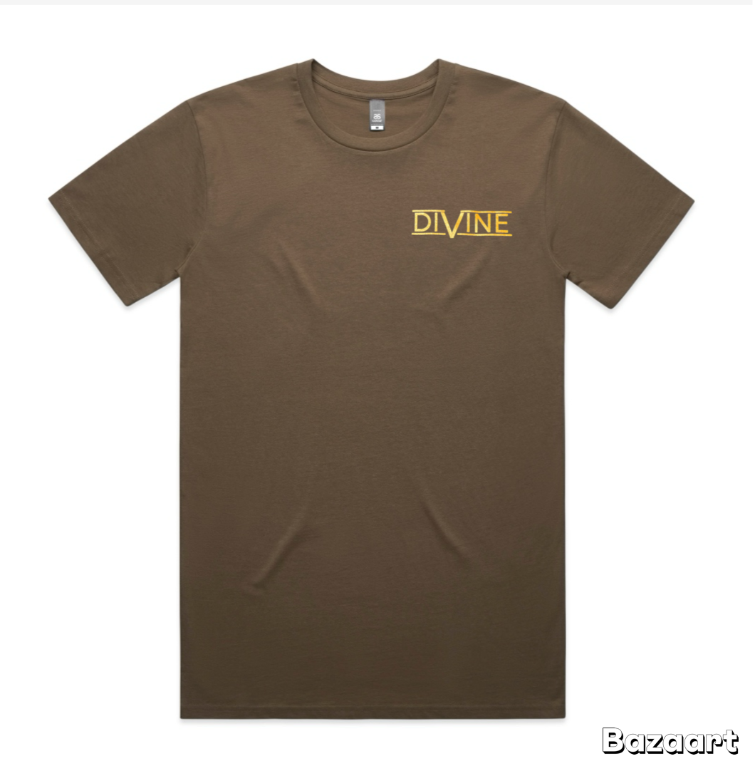 Divine Palm Tree T-Shirt Walnut