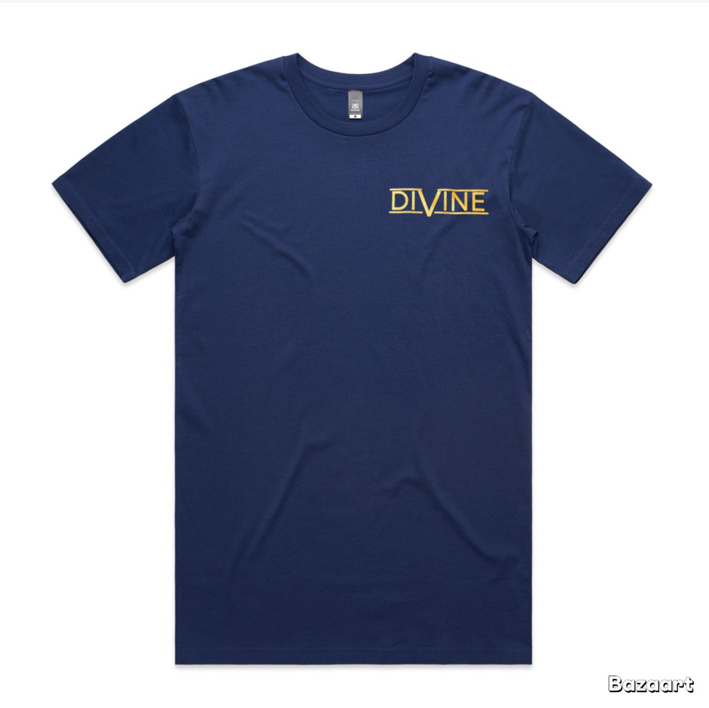 Divine Palm Tree T-Shirt Cobalt Blue