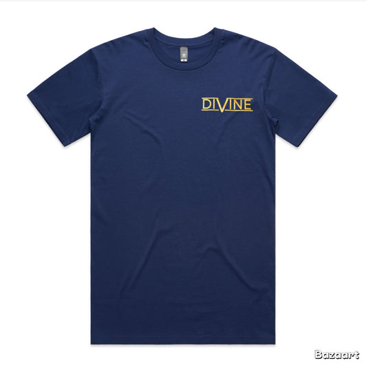Divine Palm Tree T-Shirt Cobalt Blue